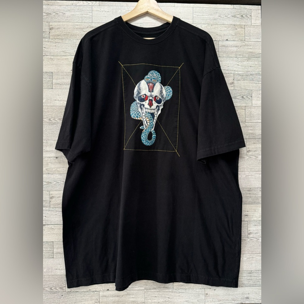 Black Label men’s T shirt, black, size 5XL